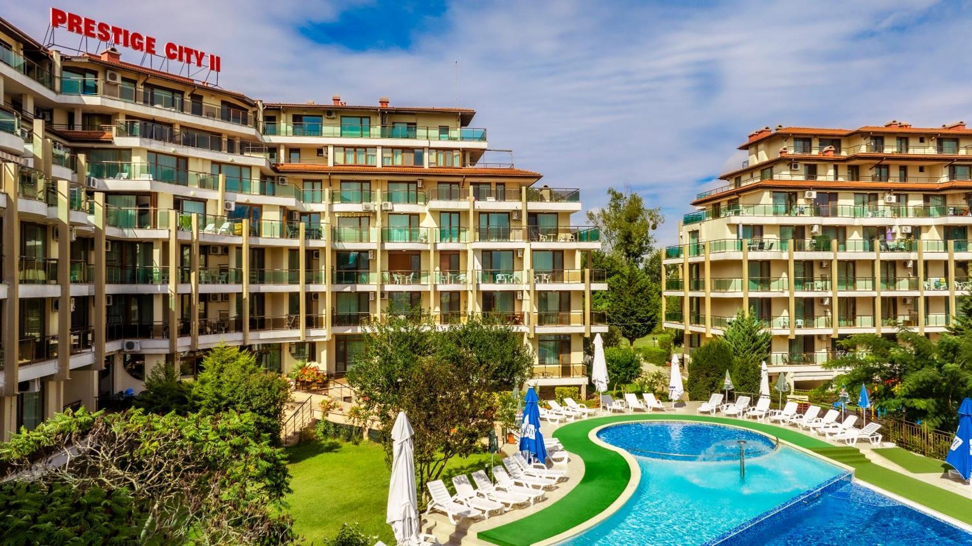 Aparthotel Hotel Prestige City II Primorsko Buitenkant foto